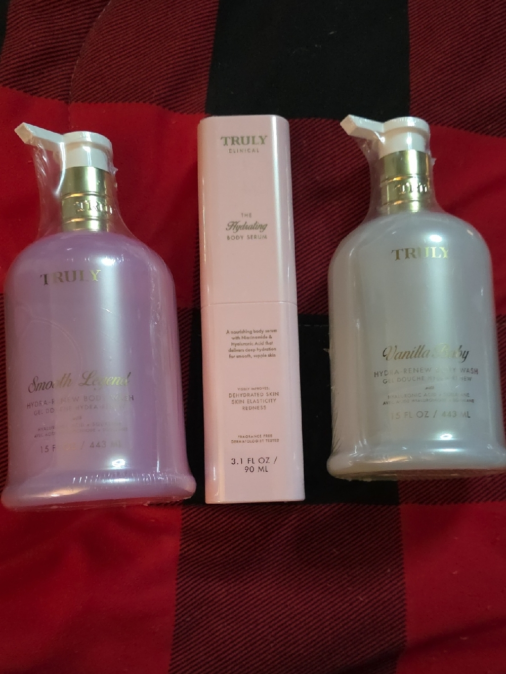 TRULY Body Wash & Serum Trio - Pink, Lavender, Cream